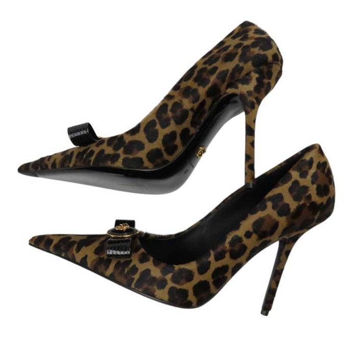 VERSACE
Medusa High Heel Pin Heel
Gianni Ribbon Leopard Pumps