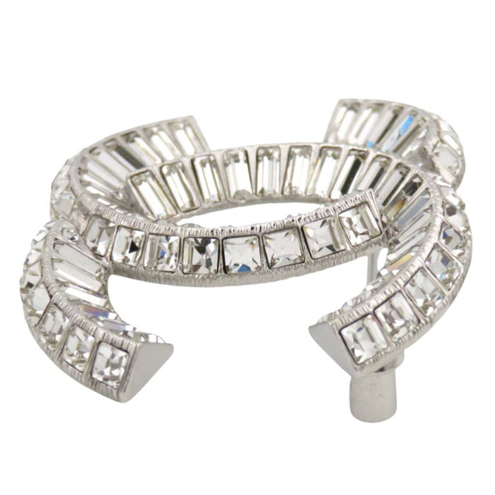 CHANEL 
COCO CC logo silver color metal 
Coco mark strass bijou pin brooch