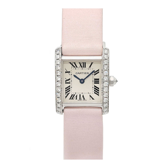 CARTIER 
Tank Française SM Diamant Lunette