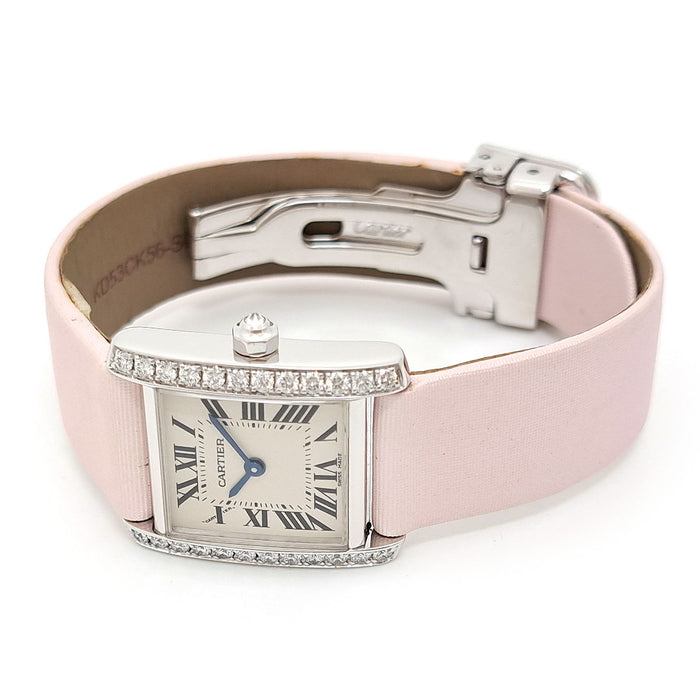 CARTIER 
Tank Française SM Diamant Lunette