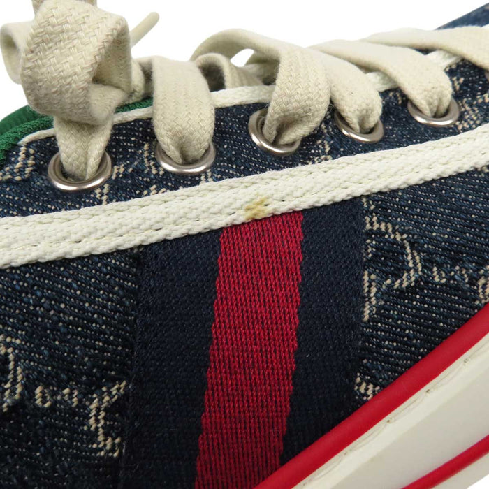 GUCCI
Logo all-over pattern denim Shelly line low-cut
1977 tennis GG canvas sneakers