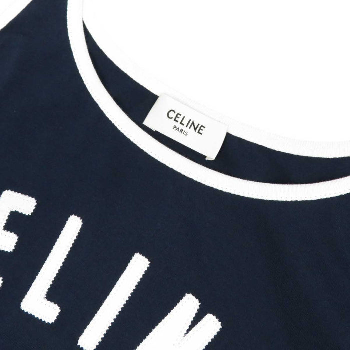 CELINE 
コットン キャミソール 
ロゴ タンクトップ