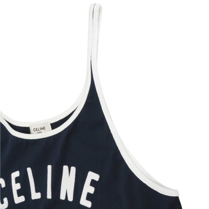 CELINE 
コットン キャミソール 
ロゴ タンクトップ