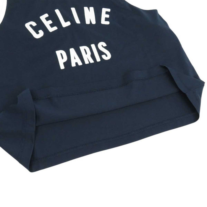 CELINE 
コットン キャミソール 
ロゴ タンクトップ