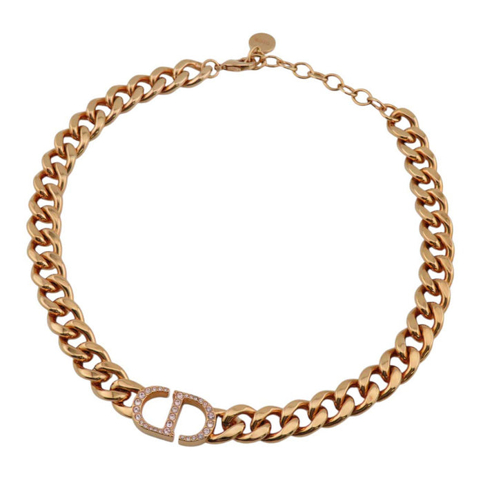 Dior
30 Montaigne CD Signature Rose Gold Color Metal
30 Montaigne Logo Crystal Short Necklace