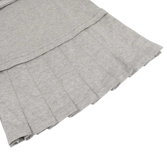 THOM BROWNE 
Long Sleeve Cotton 
Pleats Drop Waist Dress