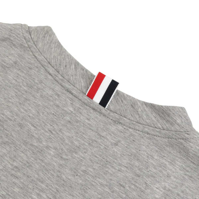 THOM BROWNE 
Long Sleeve Cotton 
Pleats Drop Waist Dress