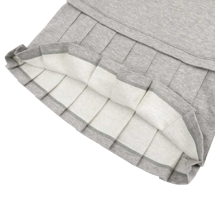 THOM BROWNE 
Long Sleeve Cotton 
Pleats Drop Waist Dress
