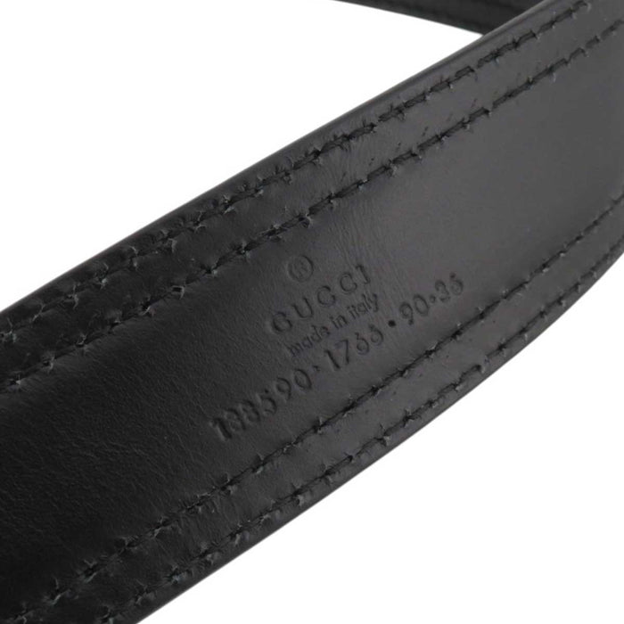 GUCCI
Logo Oval Buckle Silver Color Metal
G Buckle Leather Belt