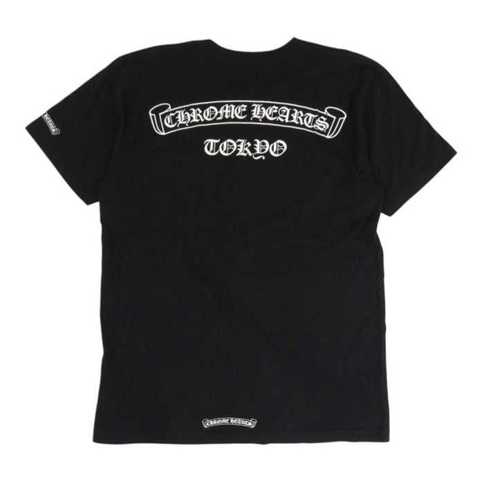 CHROME HEARTS 
CH T-SHRT LTD logo coton TOKYO fer à cheval 
Édition limitée Tokyo étiquette à défilement imprimé T-shirt