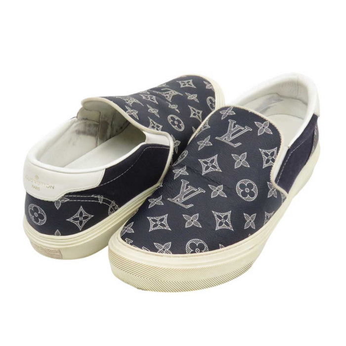LOUIS VUITTON 
LV ロゴ 18年 モノグラム 1A4BHP スニーカー 
トロカデロライン モノグラムインク スリッポン