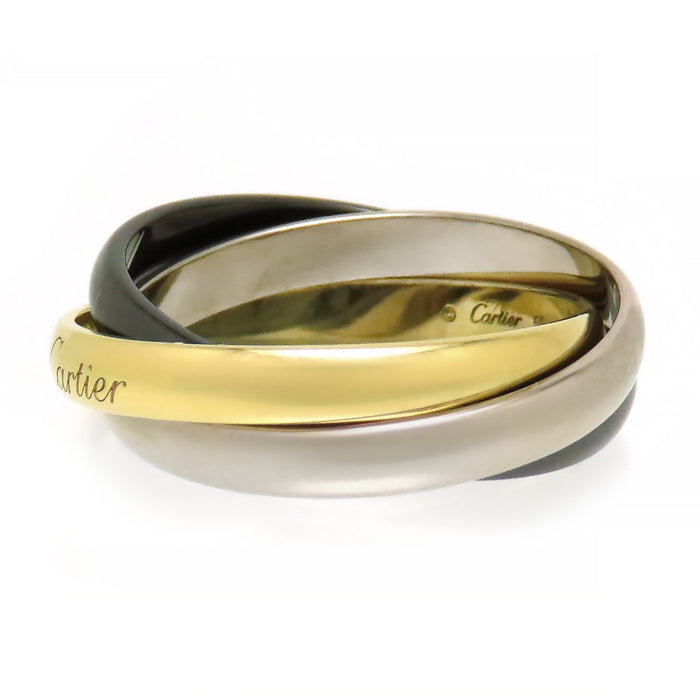 CARTIER 
Trinity Ring Black Ceramic