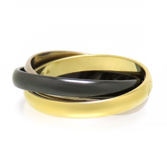 CARTIER 
Trinity Ring Black Ceramic