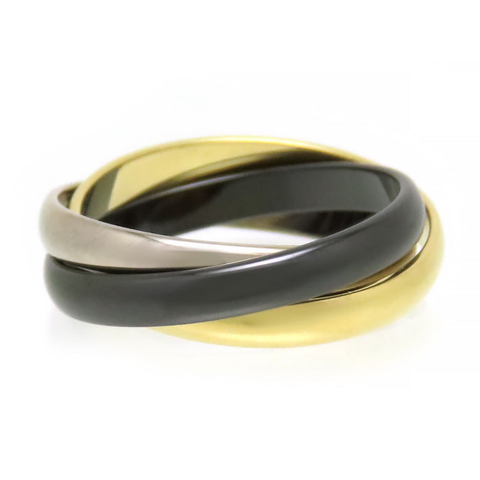 CARTIER 
Trinity Ring Black Ceramic