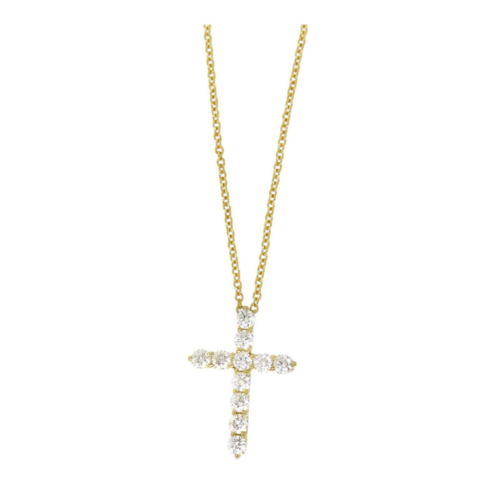 TIFFANY&Co. 
Small Cross Diamond Necklace