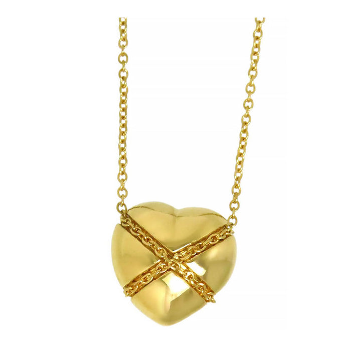 TIFFANY&Co. 
Chain Cross Heart Necklace