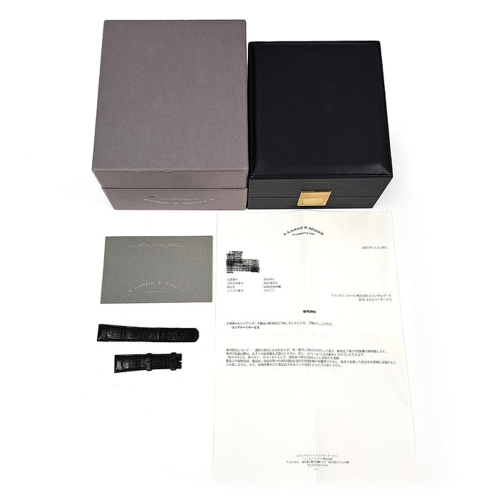 A.LANGE＆SOHNE 
蘭格馬蒂克 大日期 
附盒子與保卡