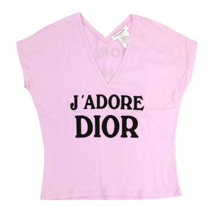 Dior 
ロゴ Vネック フレンチスリーブ WORLD CHAMPION 1947 
J'ADIOR コットン Tシャツ 
クリスチャンディオール