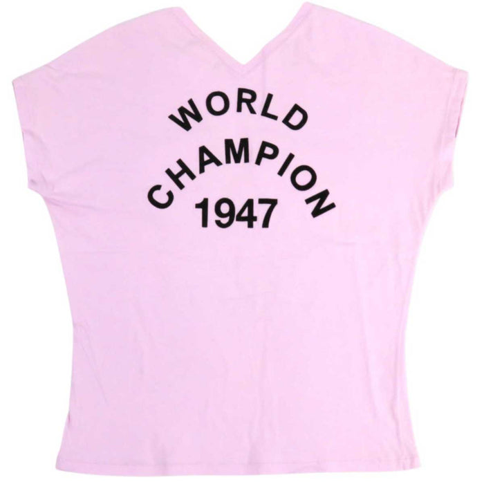 Dior 
ロゴ Vネック フレンチスリーブ WORLD CHAMPION 1947 
J'ADIOR コットン Tシャツ 
クリスチャンディオール
