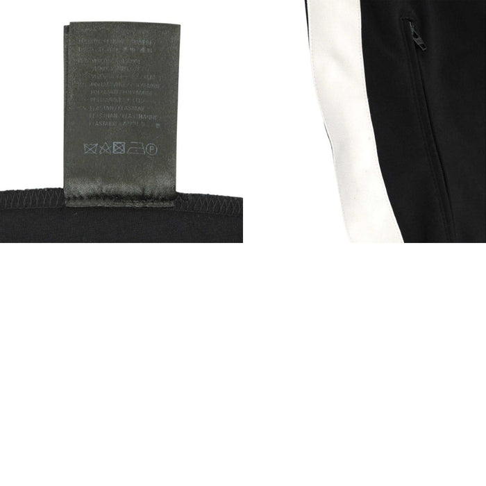 BALENCIAGA 
Bicolor Jersey Line Pants 
Logo Print Sideline Track Pants