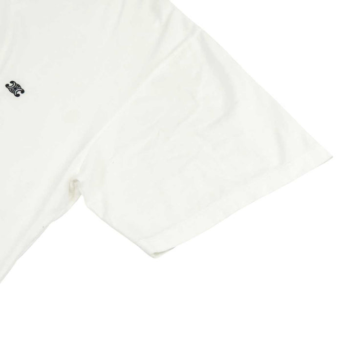 CELINE 
ロゴ 刺繍 クルーネック 
トリオンフ エンブロイダリー ショートスリーブ Tシャツ