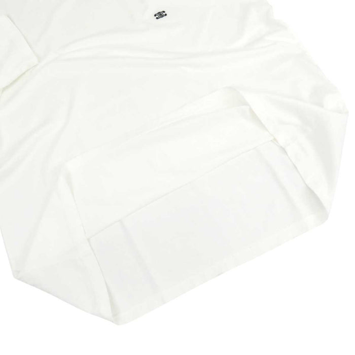 CELINE 
ロゴ 刺繍 クルーネック 
トリオンフ エンブロイダリー ショートスリーブ Tシャツ