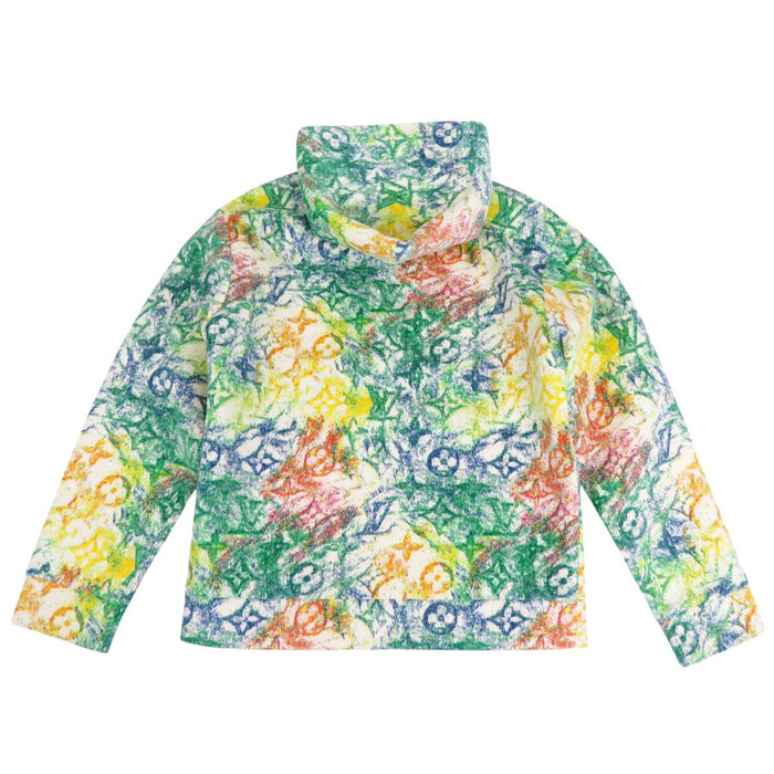 LOUIS VUITTON 
LV All-over Pattern Pullover Hoodie Cotton 
Pastel Monogram Velvet Parker