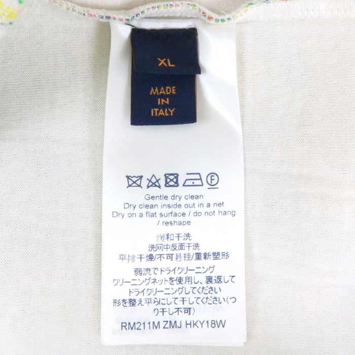LOUIS VUITTON 
LV motivo totale pullover felpa cotone 
monogramma pastello velluto felpa con cappuccio
