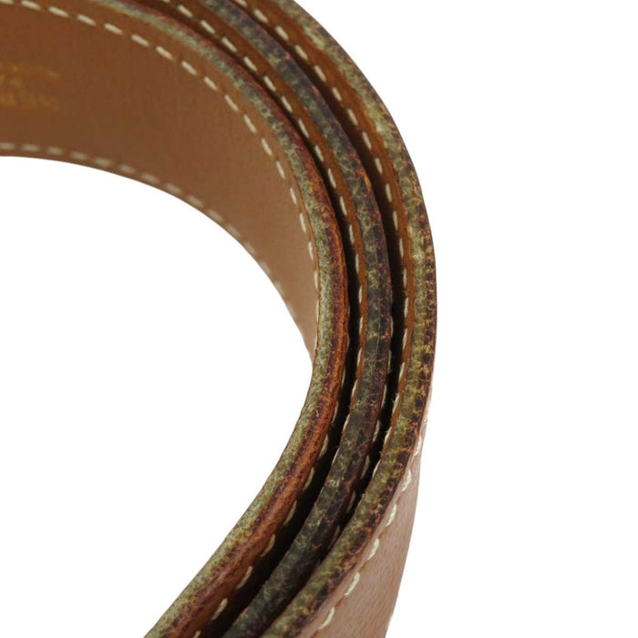 HERMES 
◯U incisione pelle fibbia color oro 
cintura a ferro di cavallo