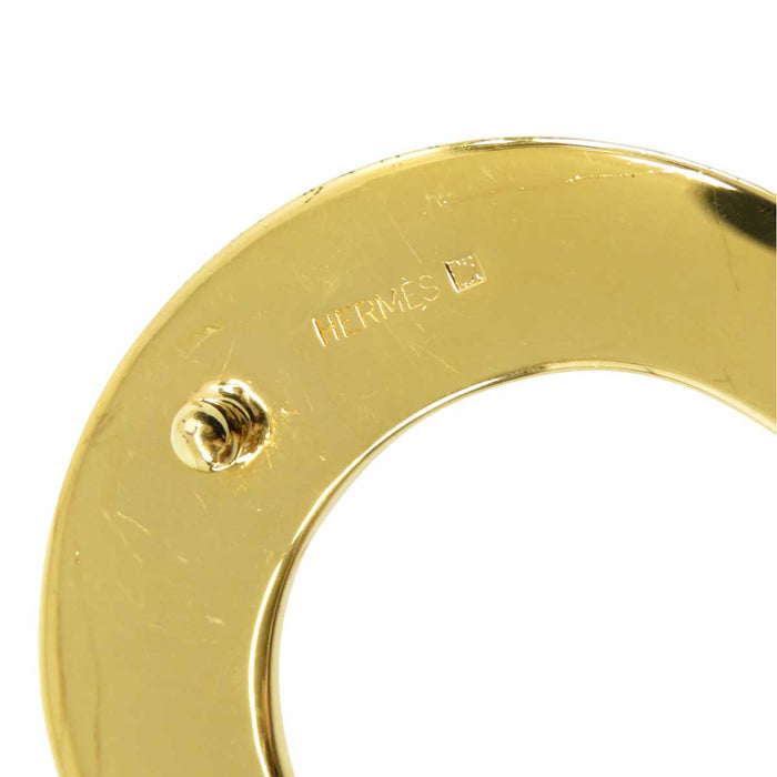 HERMES 
◯U刻印 レザー ゴールドカラー金具 
ホースシュー ベルト