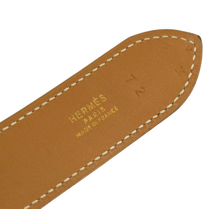 HERMES 
◯U刻印 レザー ゴールドカラー金具 
ホースシュー ベルト