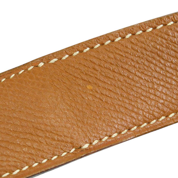 HERMES 
◯U刻印 レザー ゴールドカラー金具 
ホースシュー ベルト