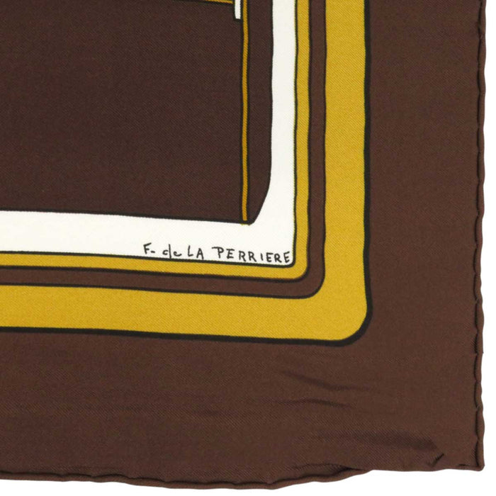 HERMES 
シルク 大判 馬車 
カレ 90 LES COUPES