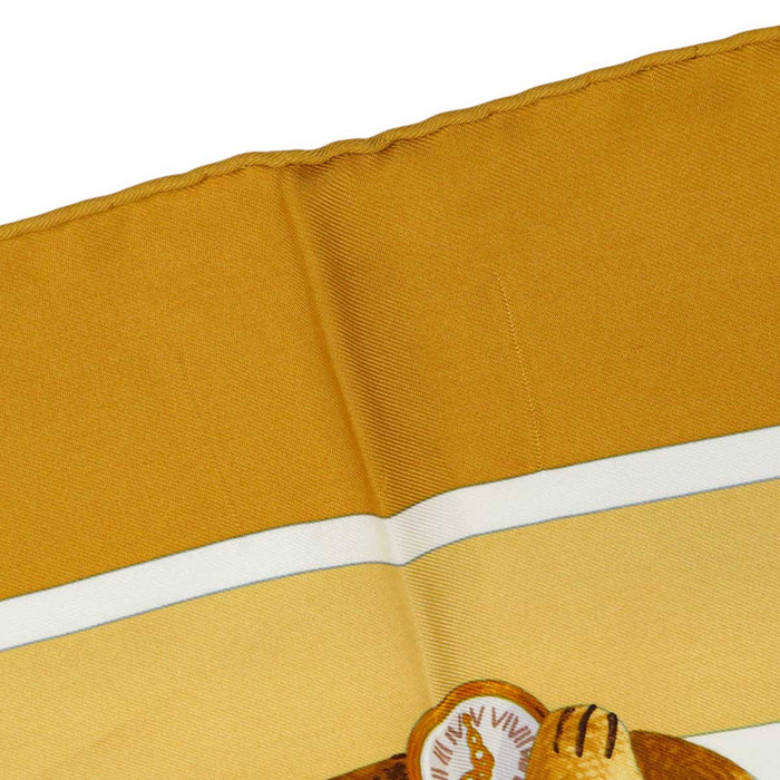 HERMES 
テディベア くま 大判 シルク 
カレ 90 CONFIDENTS DESCOEURS 心の友