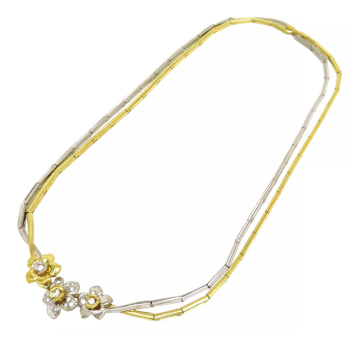 Damiani 
Flower Diamond Necklace 3 Motifs
