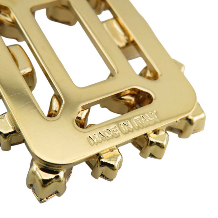 ROGER VIVIER 
ビジュー ラインストーン ゴールドカラーメタル 
ブロッシュ ヴィヴィエ ピアス