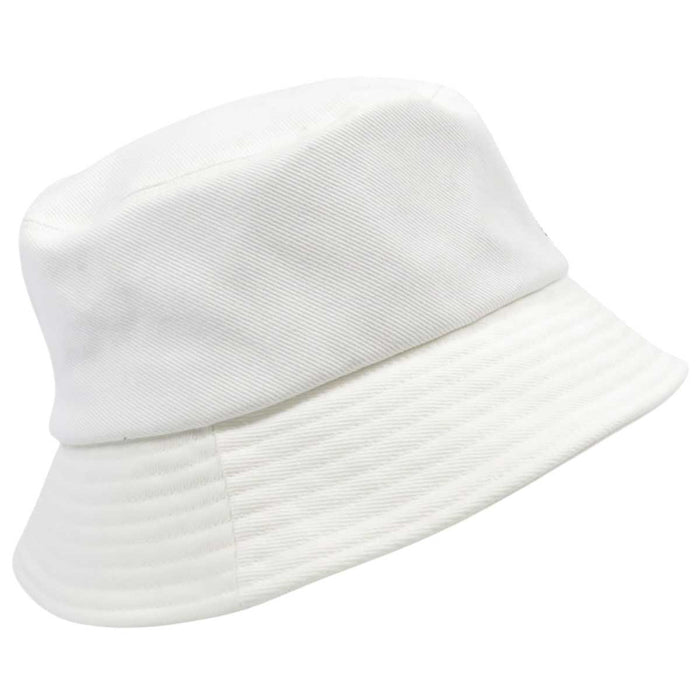 CHANEL 
Sequin Cotton 
Logo Embroidery Bucket Hat
