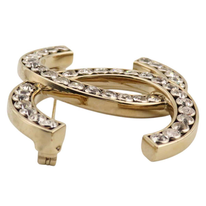CHANEL
I25C COCO CC Logo Gold Color Metal Rhinestone
Coco Mark Strass Brooch