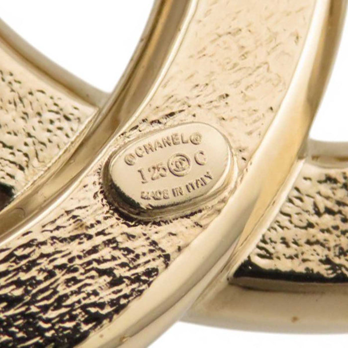 CHANEL 
I25C COCO CC ロゴ ゴールドカラーメタル ラインストーン 
ココマーク ストラス ブローチ