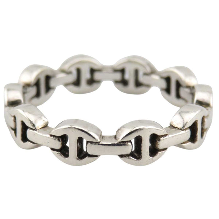 HOORSENBUHS 
MICRO DAME III Silver Link Chain 
Micro Tri-Link Ring