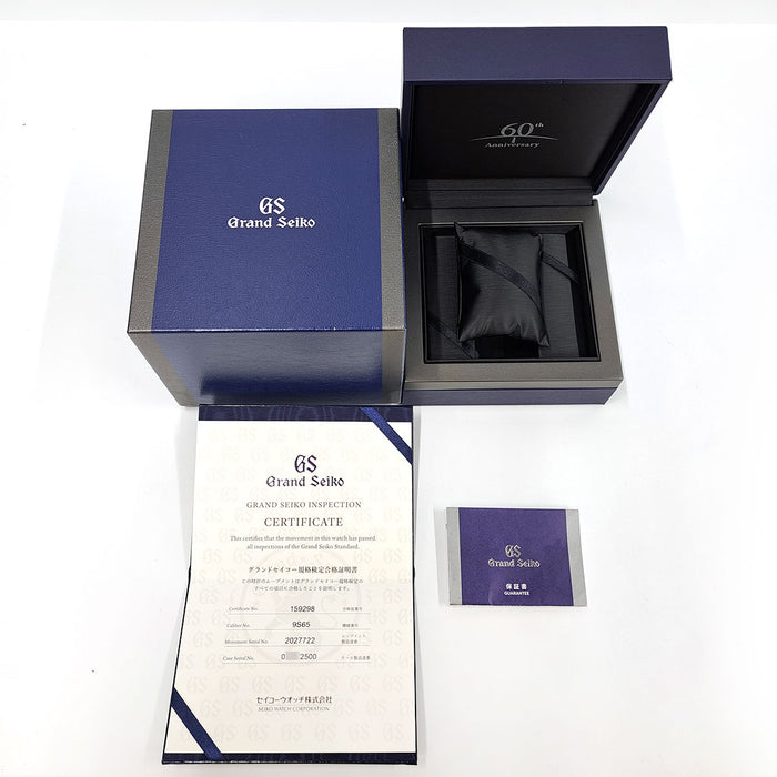 SEIKO 
グランドセイコー 60周年記念限定 
箱ギャラ付