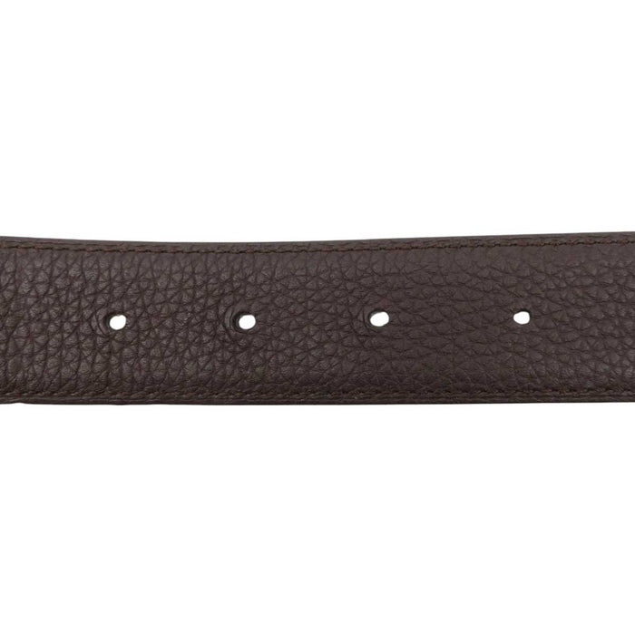 HERMES 
アッシュ D刻印 ロゴ シルバープレーテッドメタル 
H バックル リバーシブル レザー ベルト 32MM