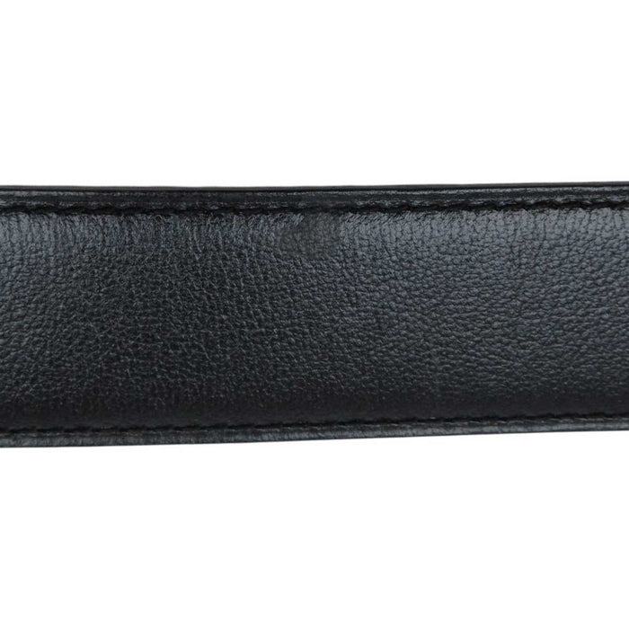 HERMES 
アッシュ D刻印 ロゴ シルバープレーテッドメタル 
H バックル リバーシブル レザー ベルト 32MM