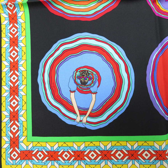 HERMES 
スカーフ 大判 シルク メキシカンダンス 
カレ 90 Balles du mexique 美しいメキシコ