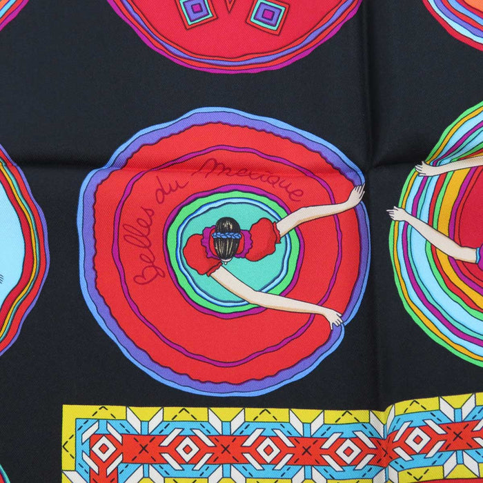 HERMES 
スカーフ 大判 シルク メキシカンダンス 
カレ 90 Balles du mexique 美しいメキシコ