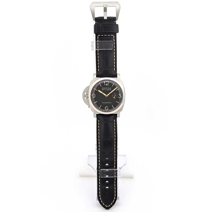OFFICINE PANERAI 
Luminor Marina Militare Left-Hand Overhauled 
With Box