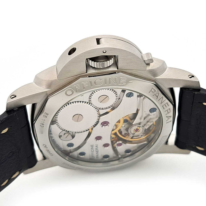 OFFICINE PANERAI 
Luminor Marina Militare Left-Hand Overhauled 
With Box