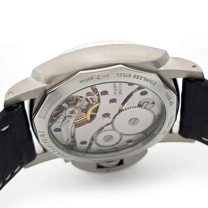 OFFICINE PANERAI 
Luminor Marina Militare Left-Hand Overhauled 
With Box