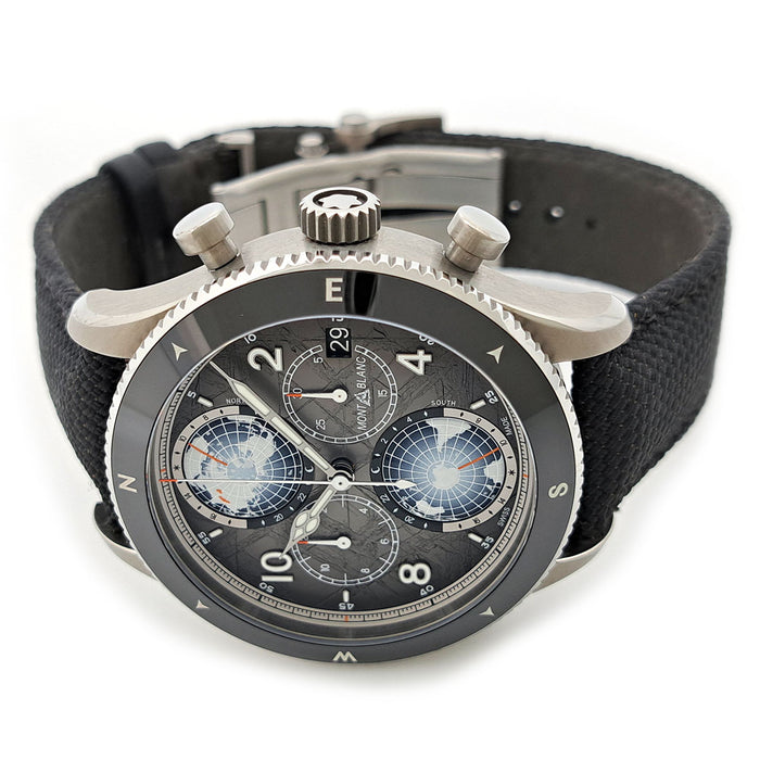 MONTBLANC 
1858 Geosphere Chronograph 
With box and warranty card