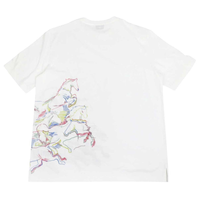 HERMES 
馬の群れ コットン 
カヴァルカード ホース Tシャツ